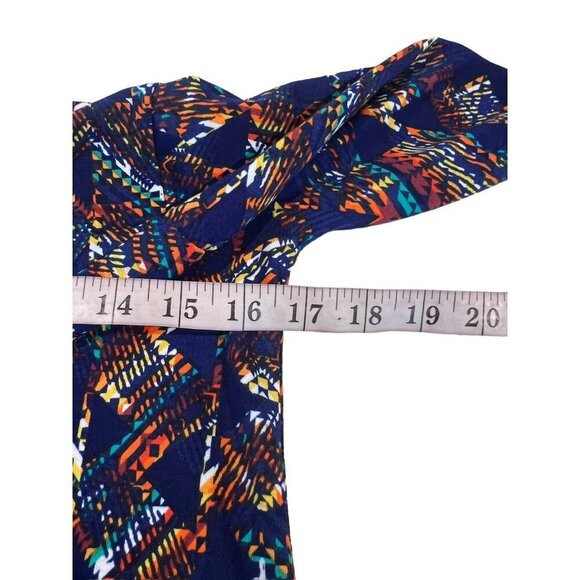 LuLaRoe Lynnae Women's Navy Blue Long Sleeve Top - Picture 4 of 7